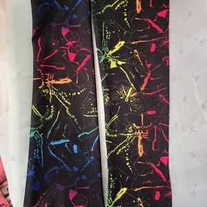 NWOT Freedom Rave Wear Neon Rainbow Butterfly Arm Sleeves XL